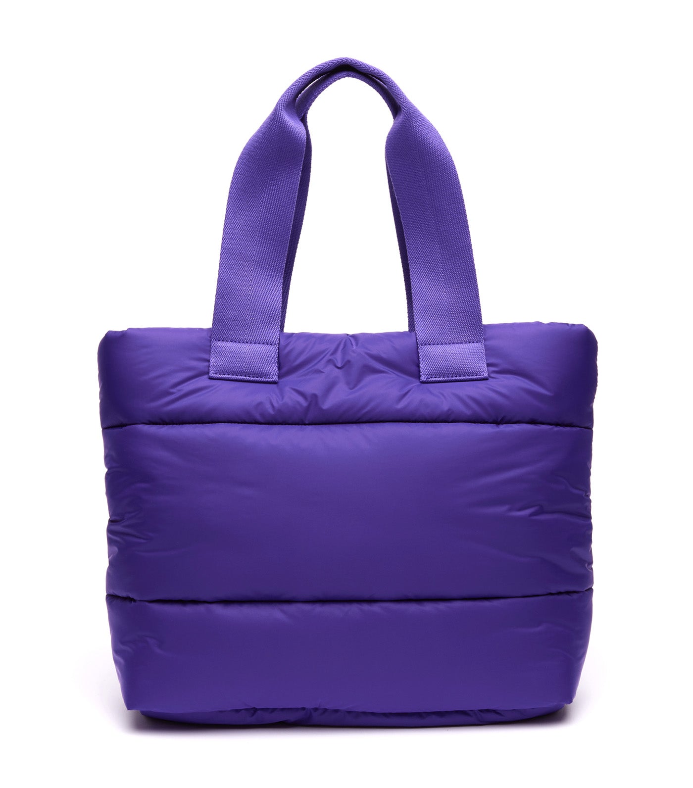 Puffy Croc Quilted Tote Acai