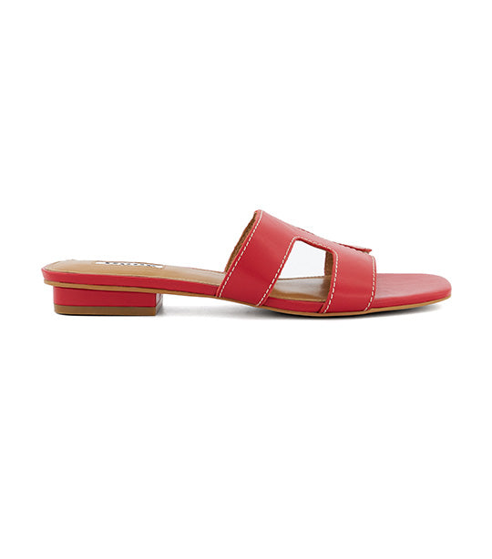 Dune London Loupe Sandal Red