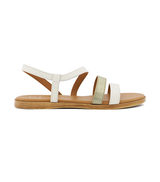 Dune best sale white sandals