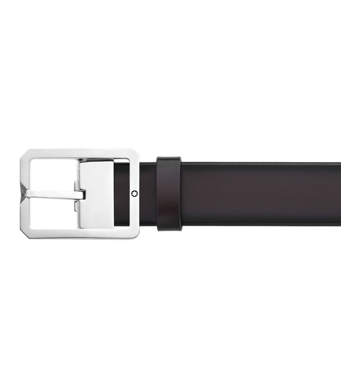 35mm Reversible Leather Belt Brown/Gray