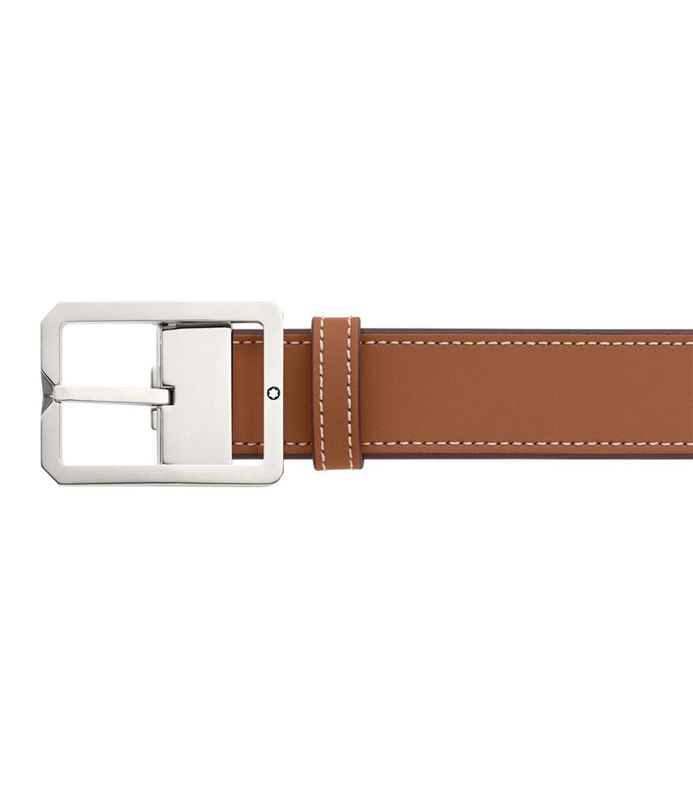 35mm Reversible Leather Belt Tan/Gray