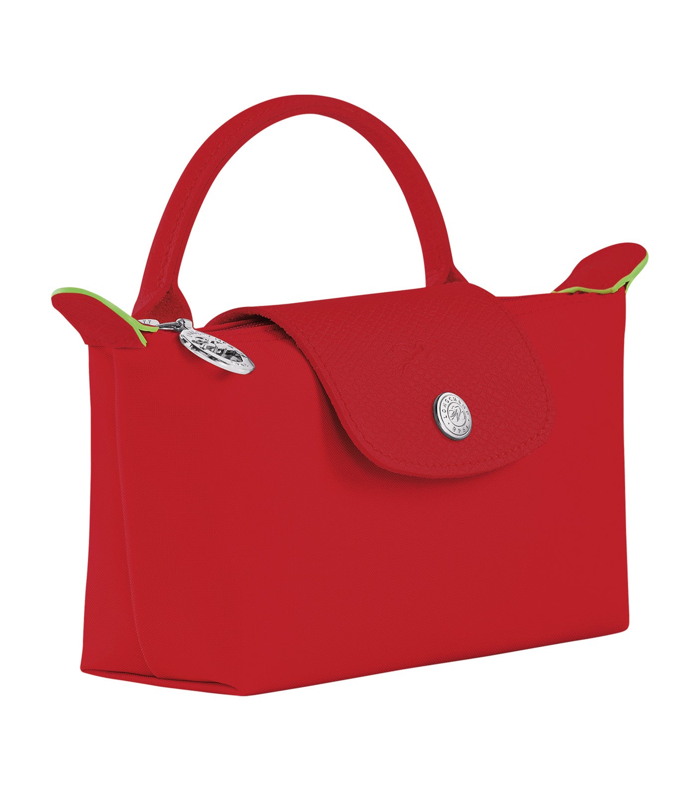 Le Pliage Green Pouch with Handle Tomato