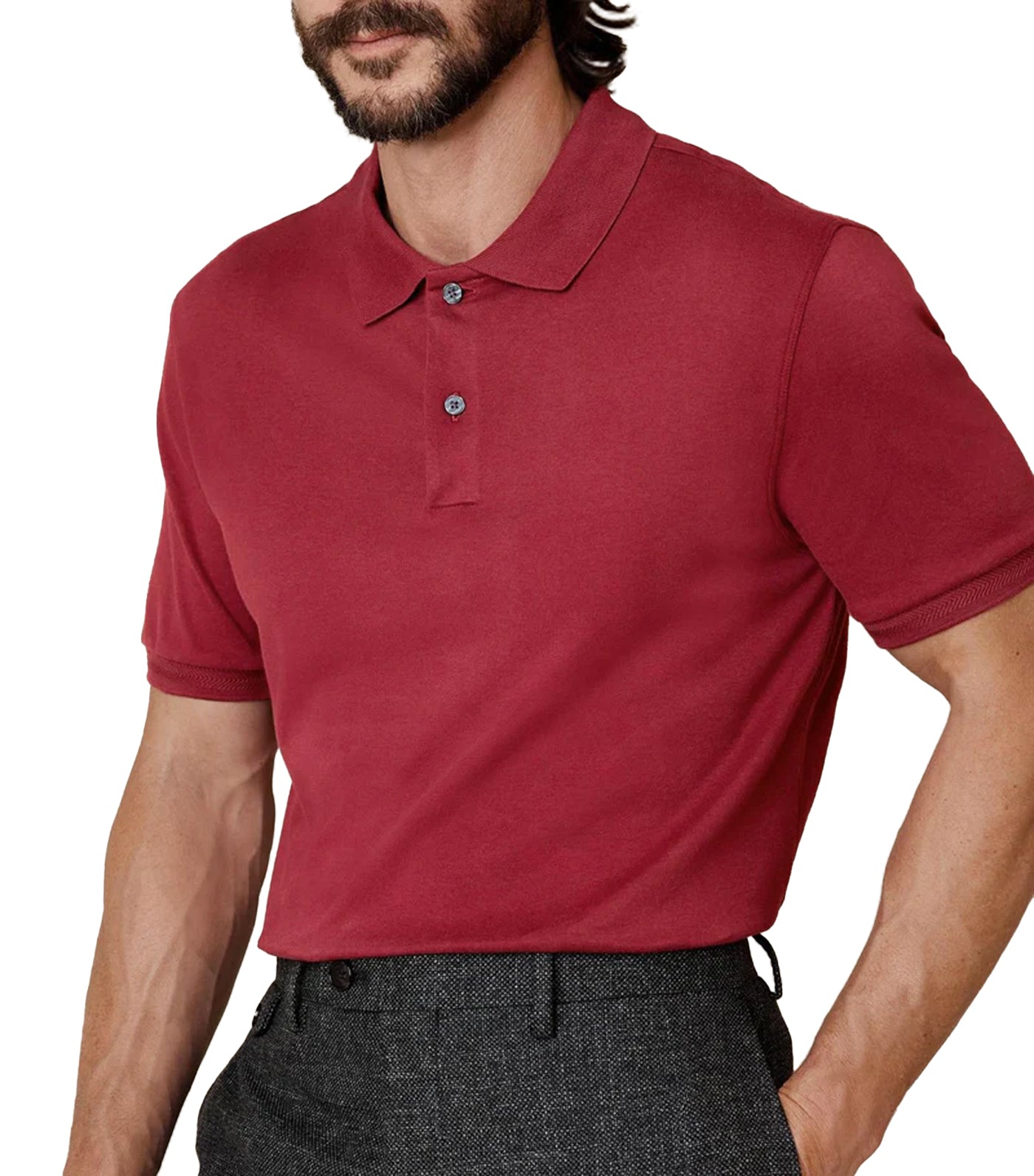 Luxury-Touch Polo Red