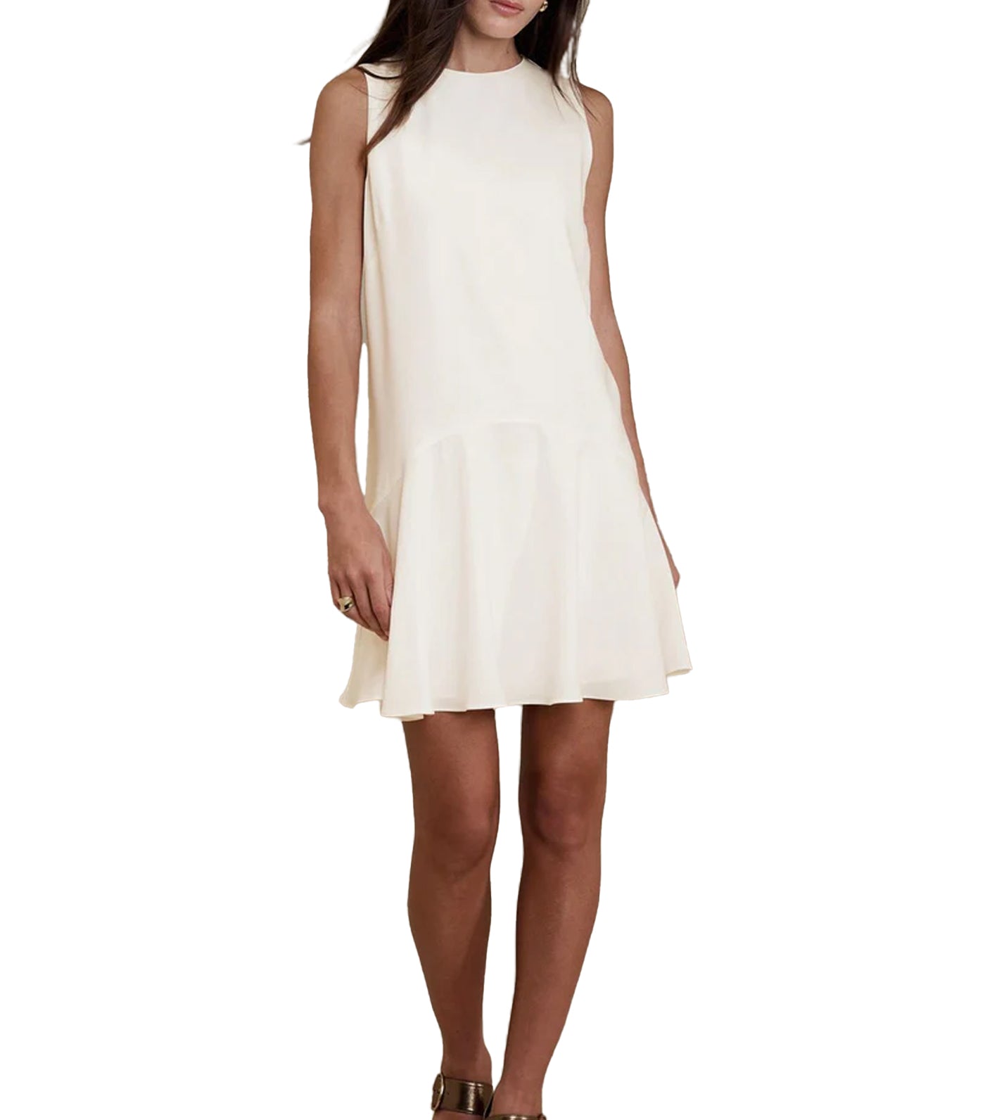 Penelope Crepe Mini Dress White