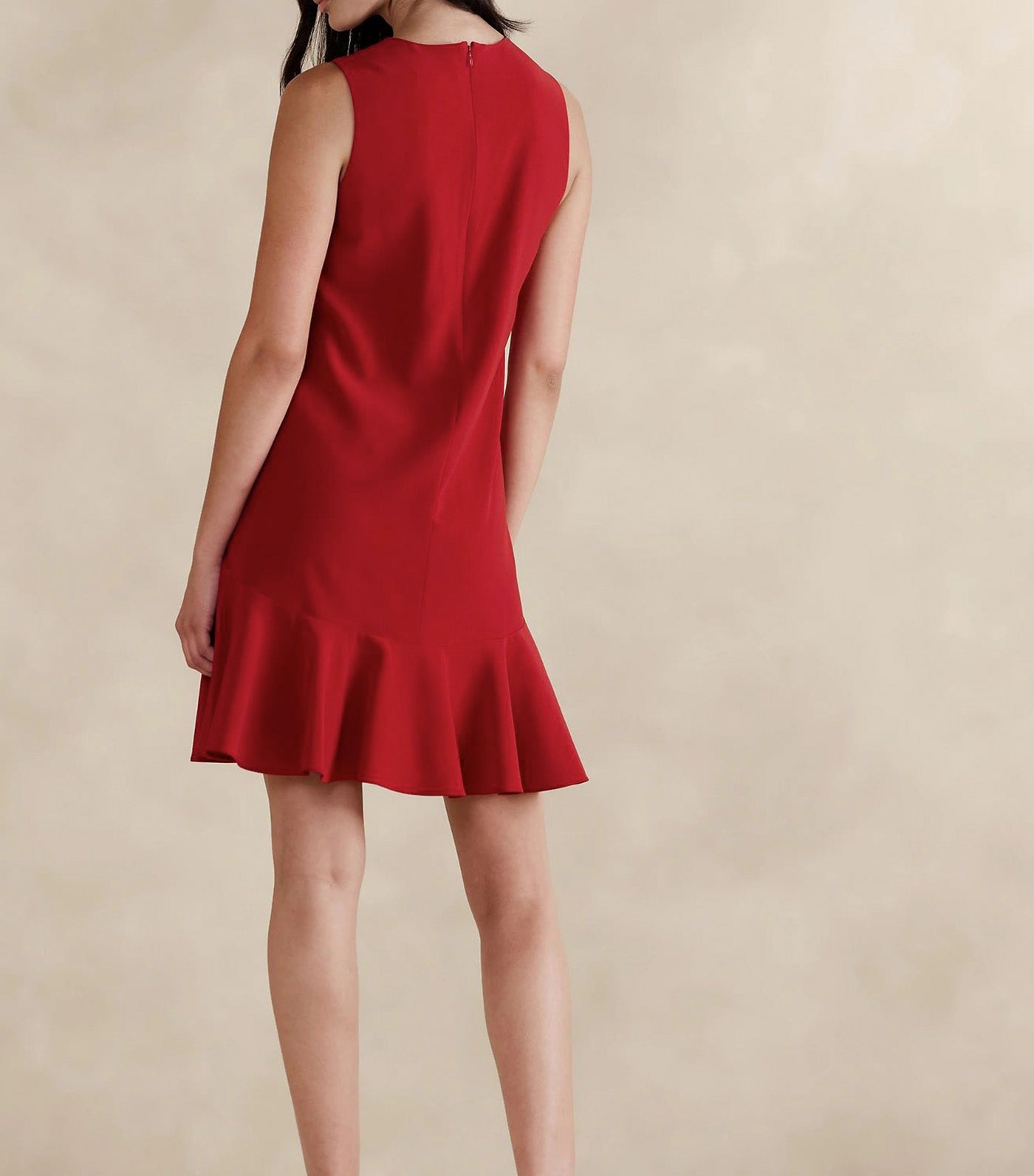Penelope Crepe Mini Dress Red