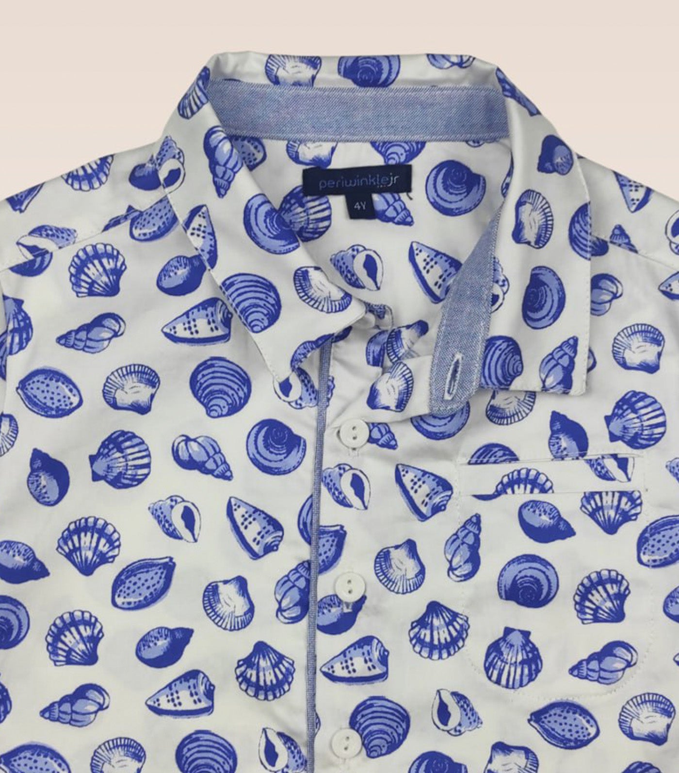 Emile Boys Button-Down Short Sleeves Light Blue