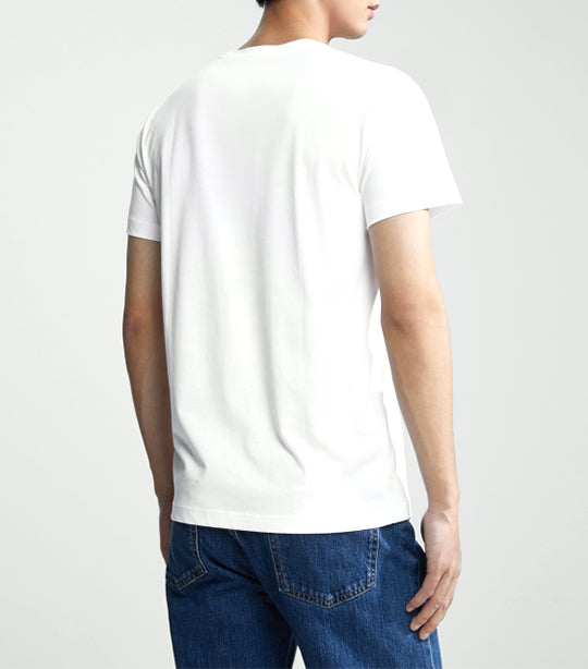 Regular Fit Solid Logo T-Shirt White