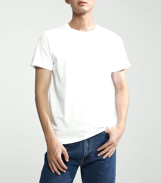 Regular Fit Solid Logo T-Shirt White