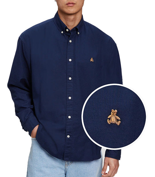 Brannan Bear Oxford Big Shirt With In-Conversion Cotton Tapestry Navy