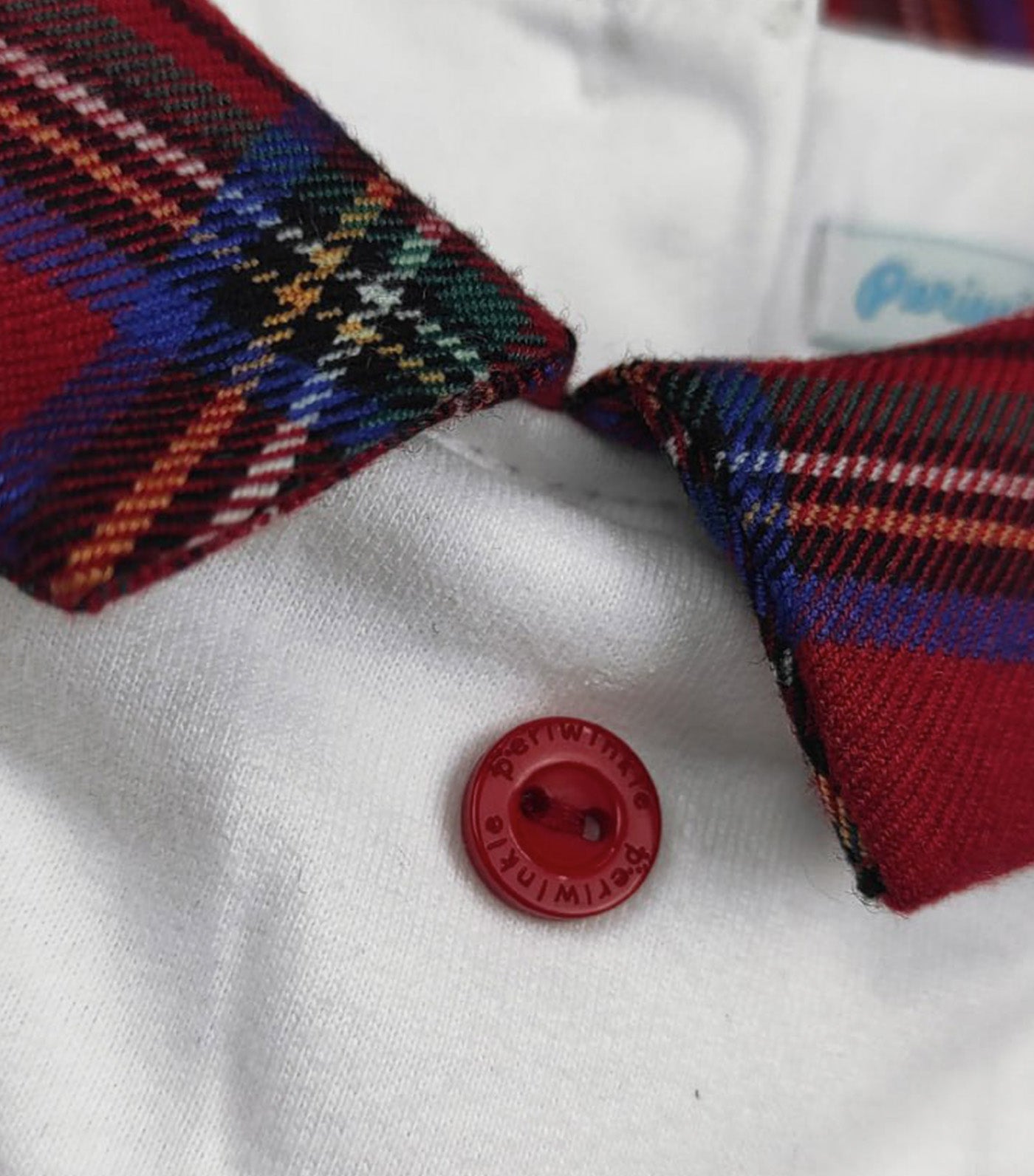 Dennis Baby Boys Checkered Romper Red