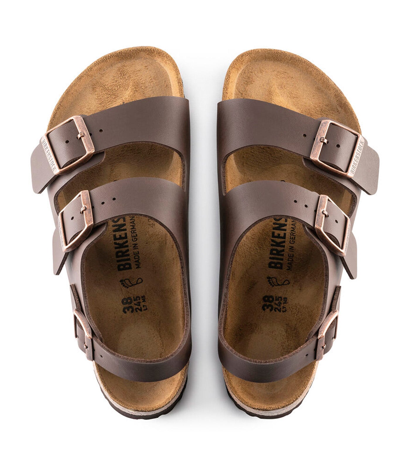 Birkenstock Milano Birko-Flor Dark Brown | Rustan's