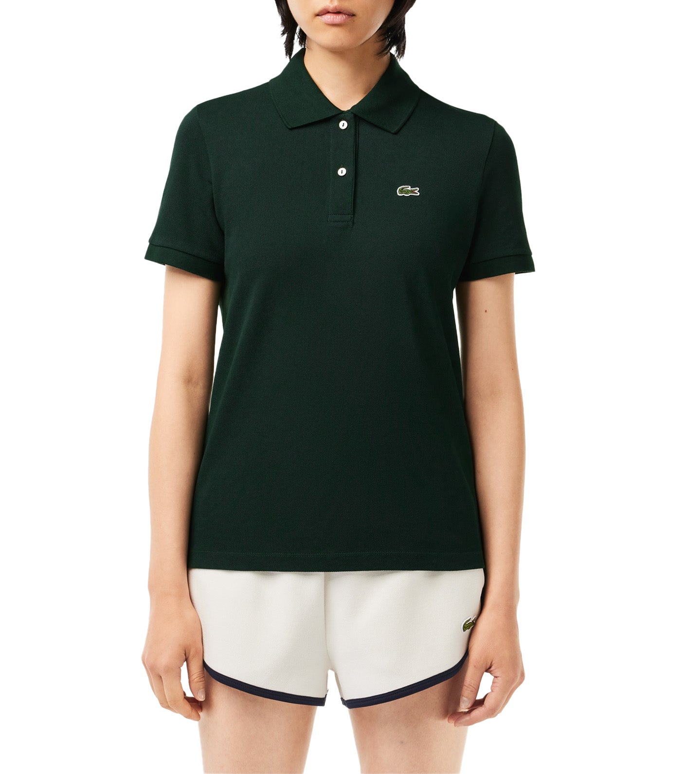Women's Lacoste Regular Fit Soft Cotton Petit Piqué Polo Shirt Sinople