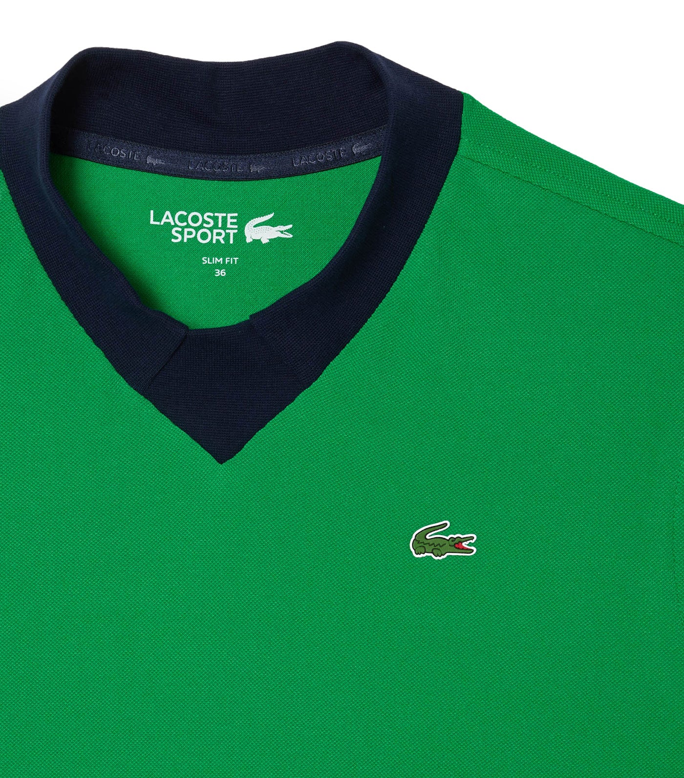 Women's Lacoste Sport Organic Cotton Golf Polo Shirt Calathea/Navy Blue