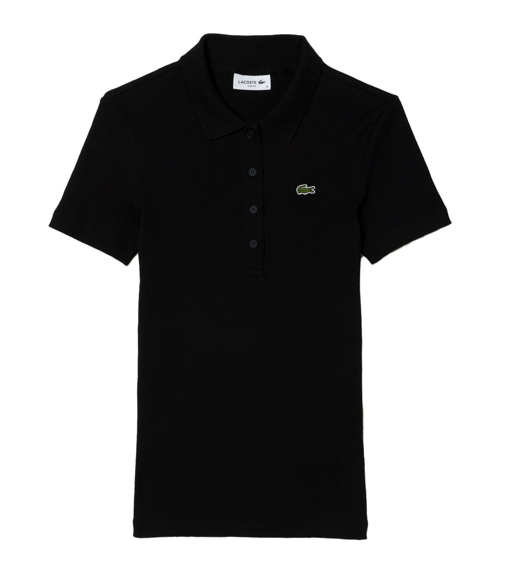 Lacoste Women's Lacoste Organic Cotton Polo Shirt Black Rustan's