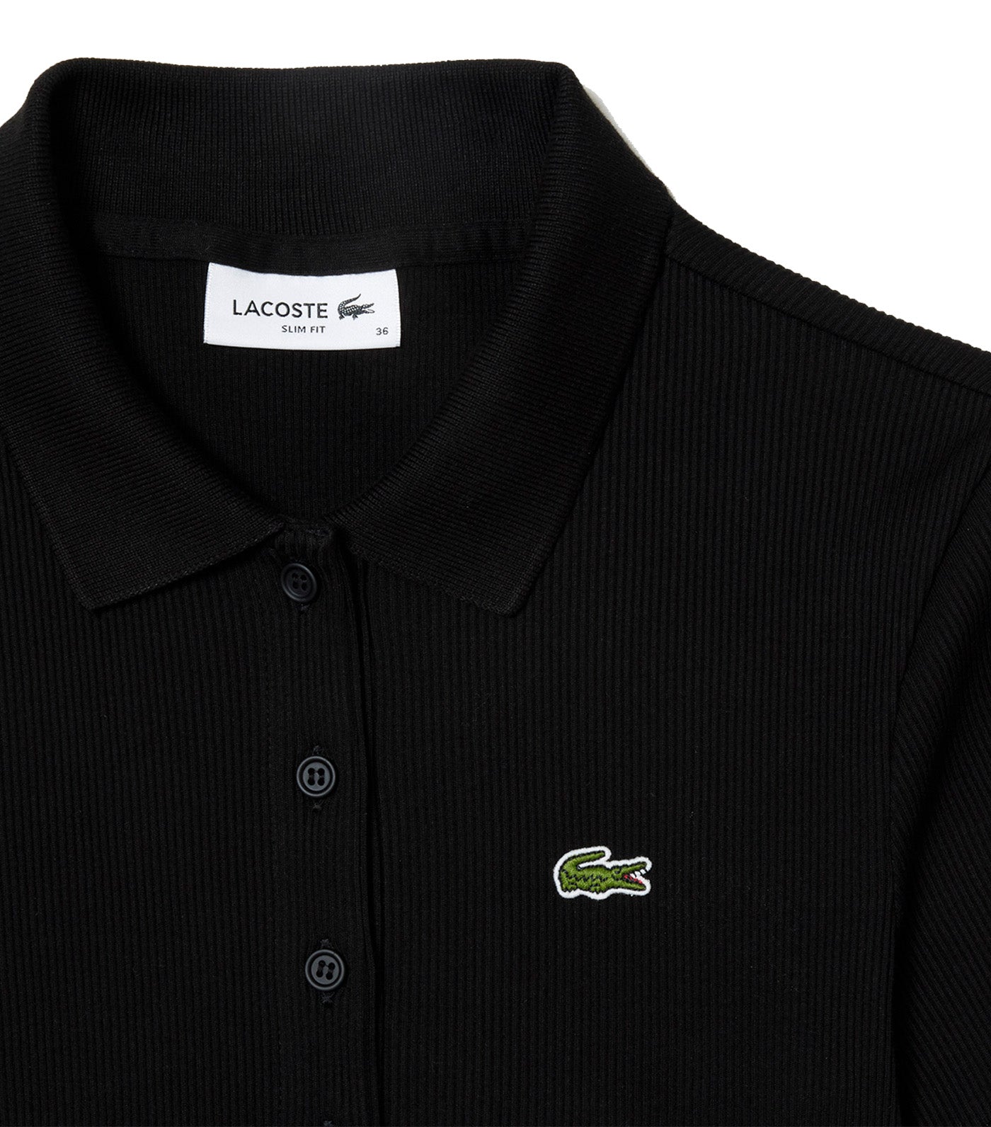 Women’s Lacoste Organic Cotton Polo Shirt Black