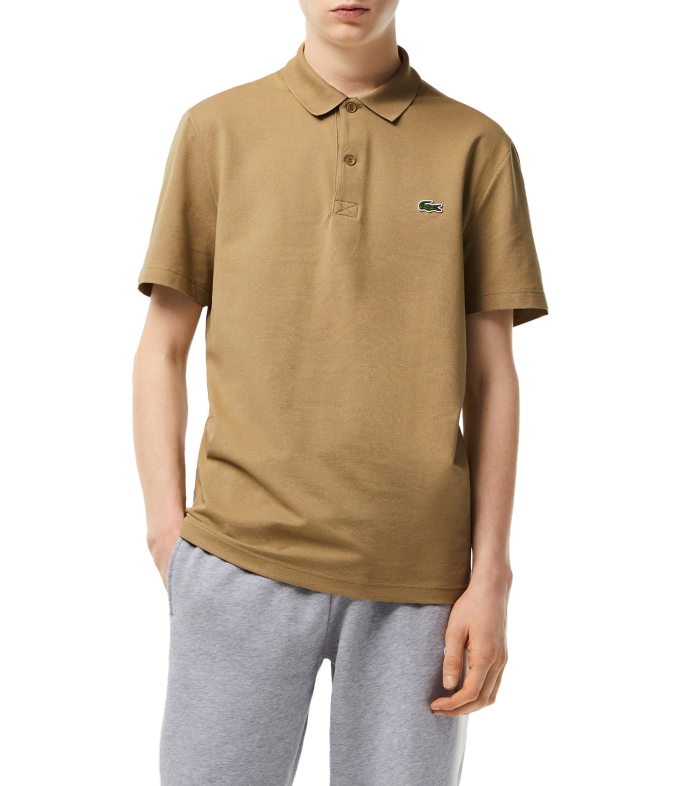 Polo lacoste clearance beige