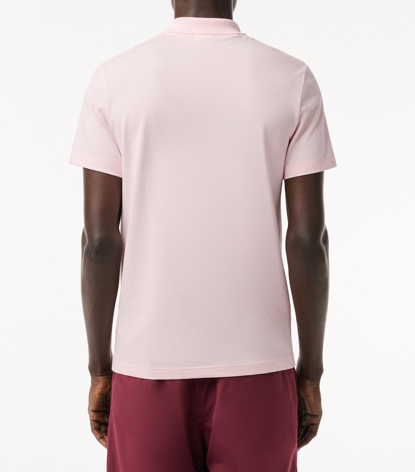 Men's Lacregular Fit Stretch Organic Cotton Polo Shirt Flamingo