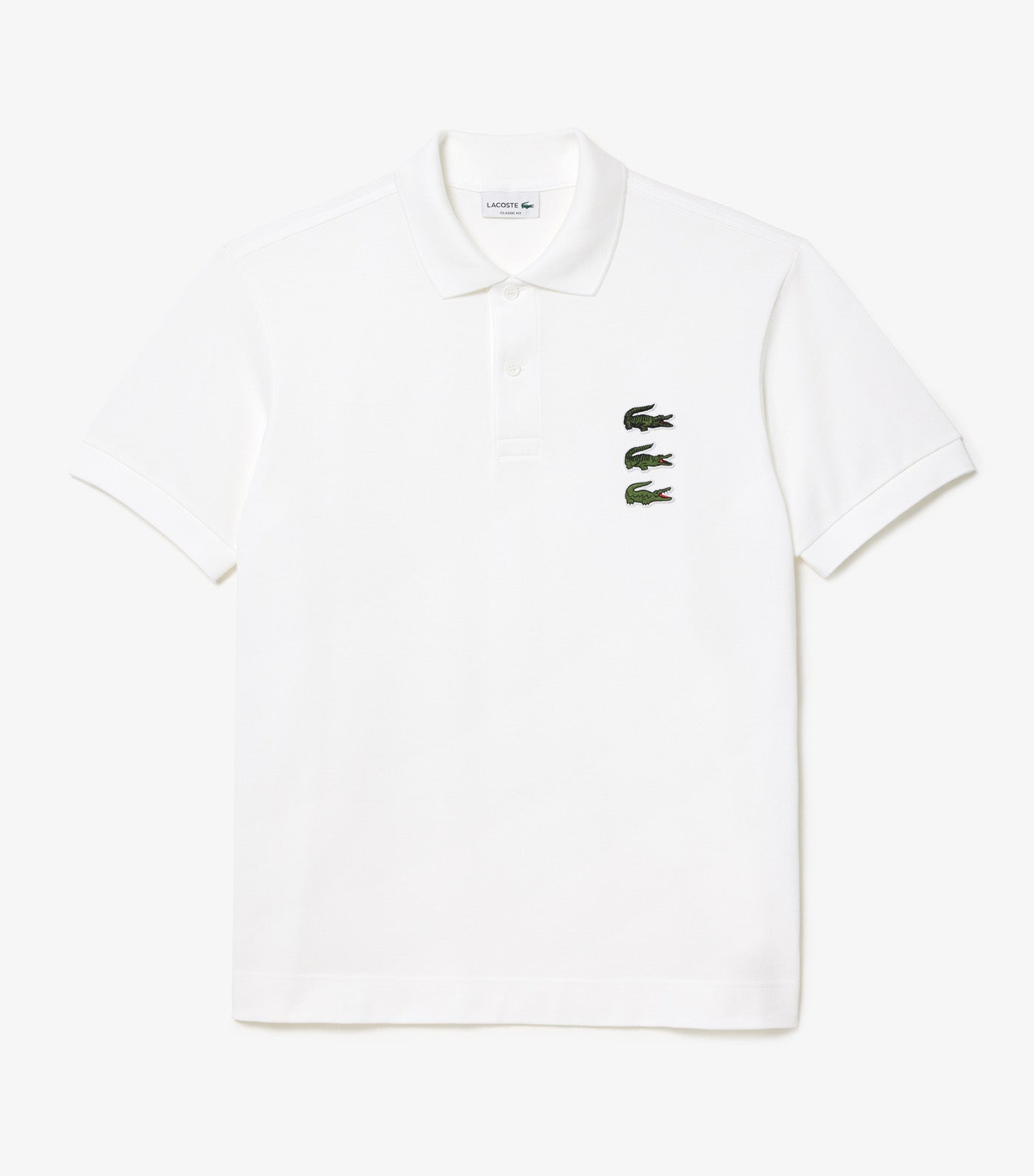 Lacoste white hot sale crocodile