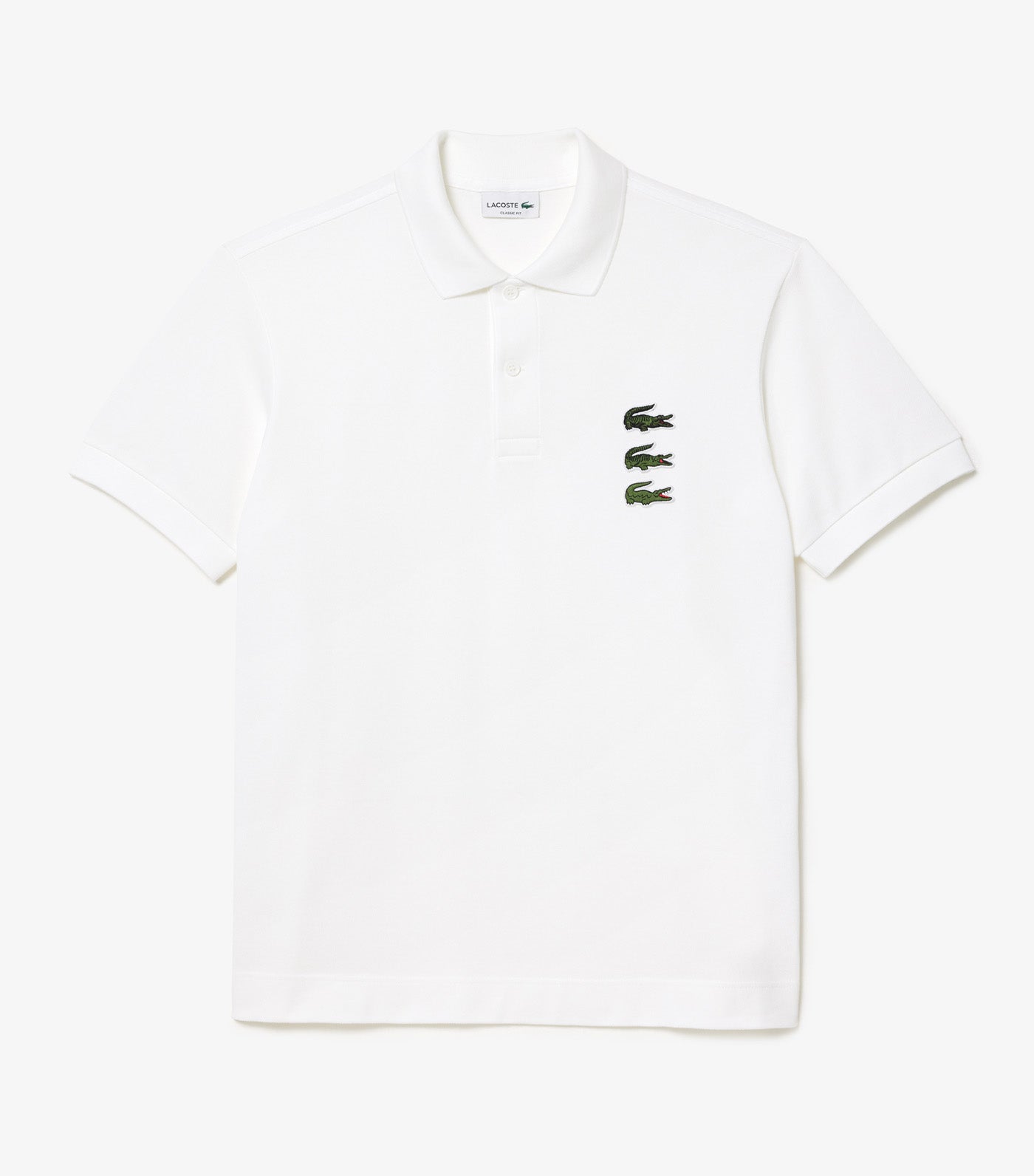 Original L.12.12 Crocodile Badge Polo Shirt White