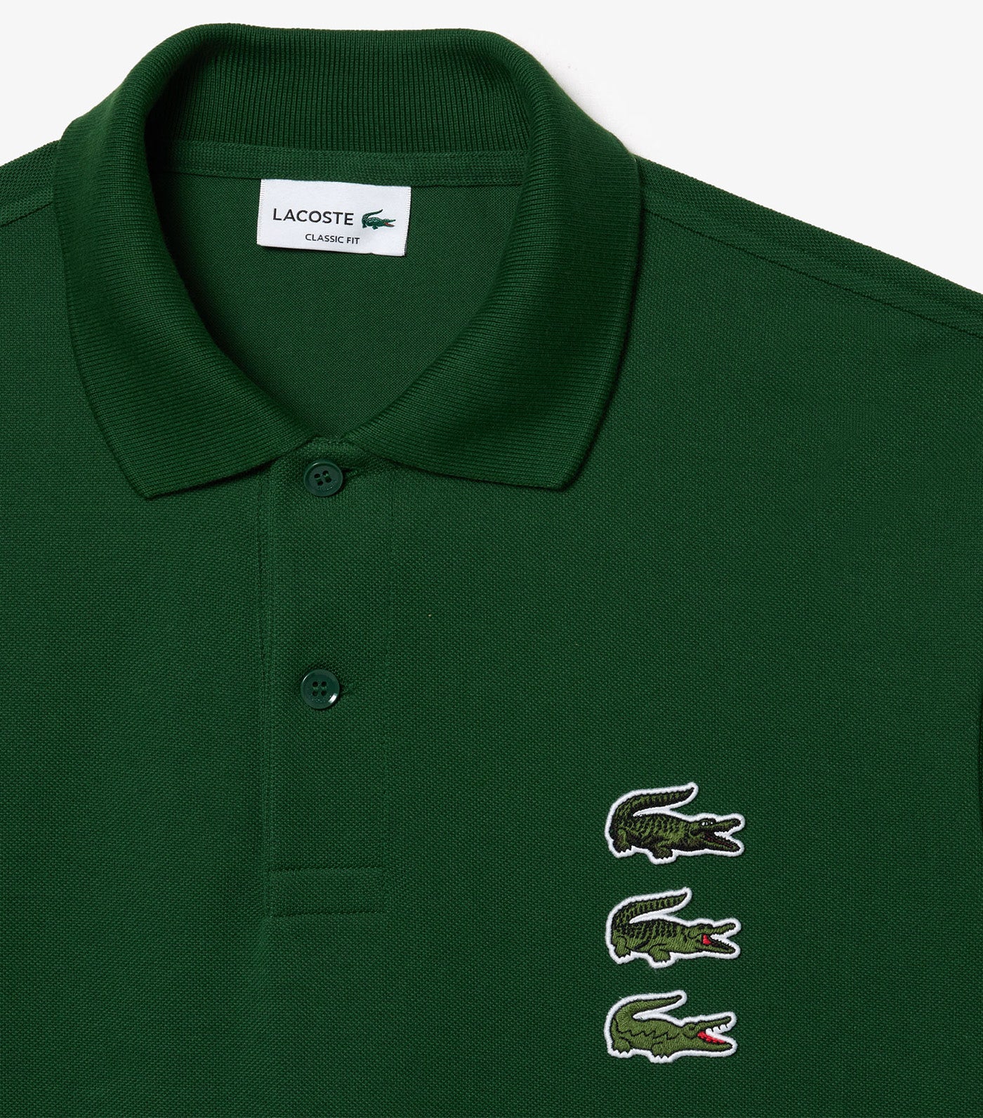 Original L.12.12 Crocodile Badge Polo Shirt Green