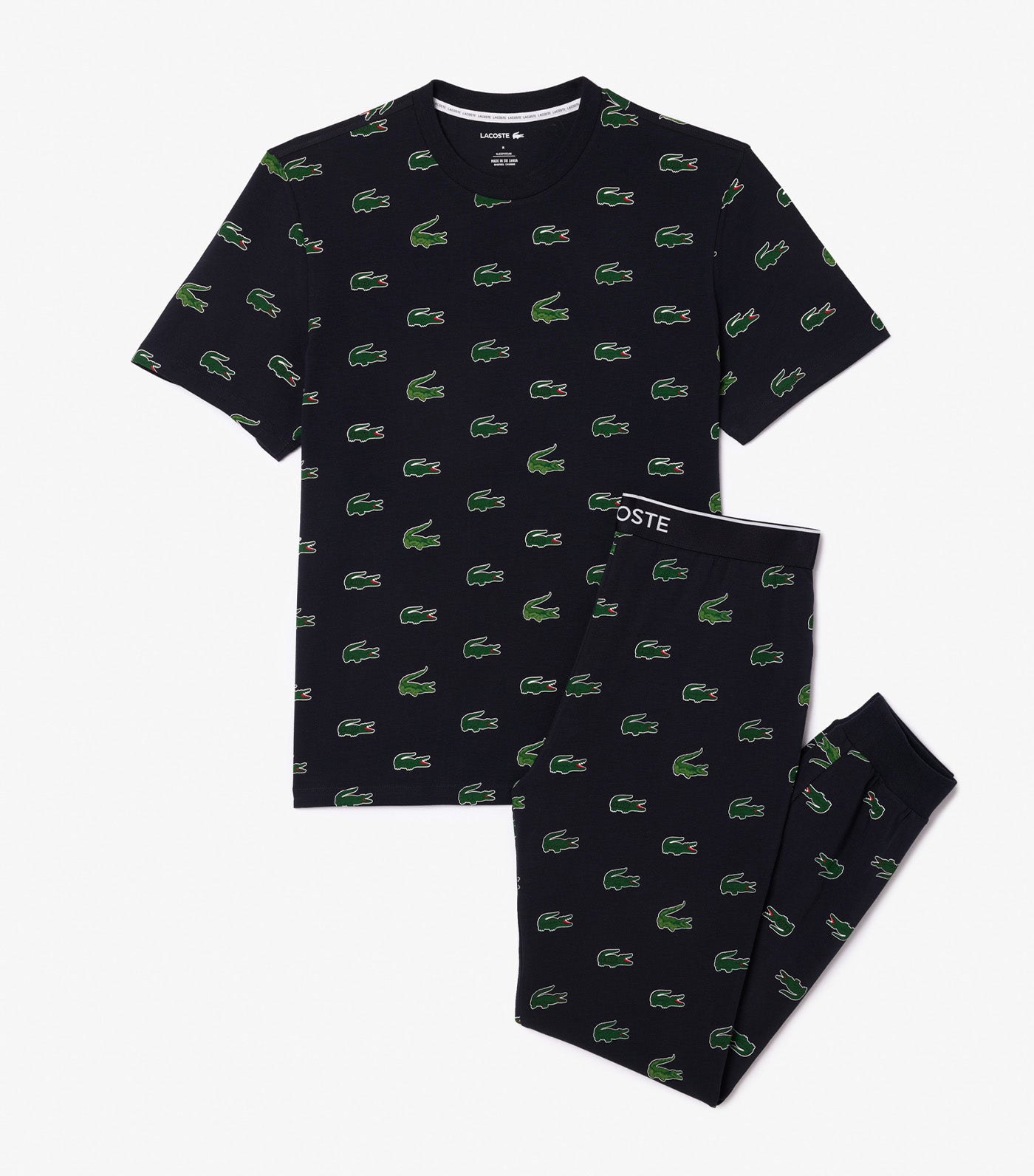 Contrast Branding Pajama Set Abysm/Multico