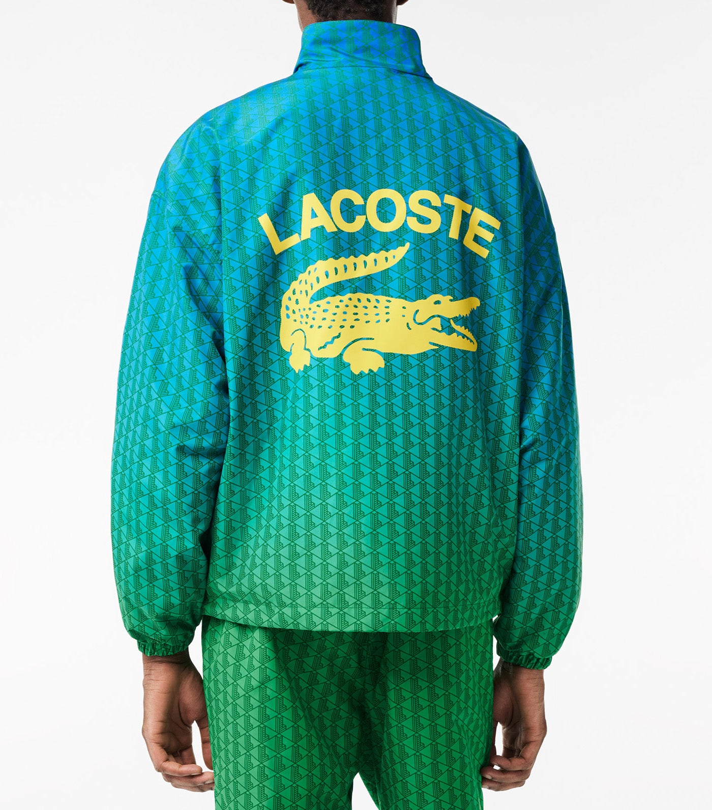 Lacoste Monogram Print Jacket Cobalt/Calathea-Rocket