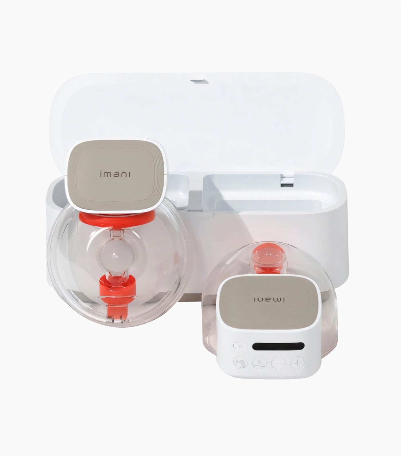 i2 Plus Handsfree Wearable Breast Pump with Charging Dock (Pair)