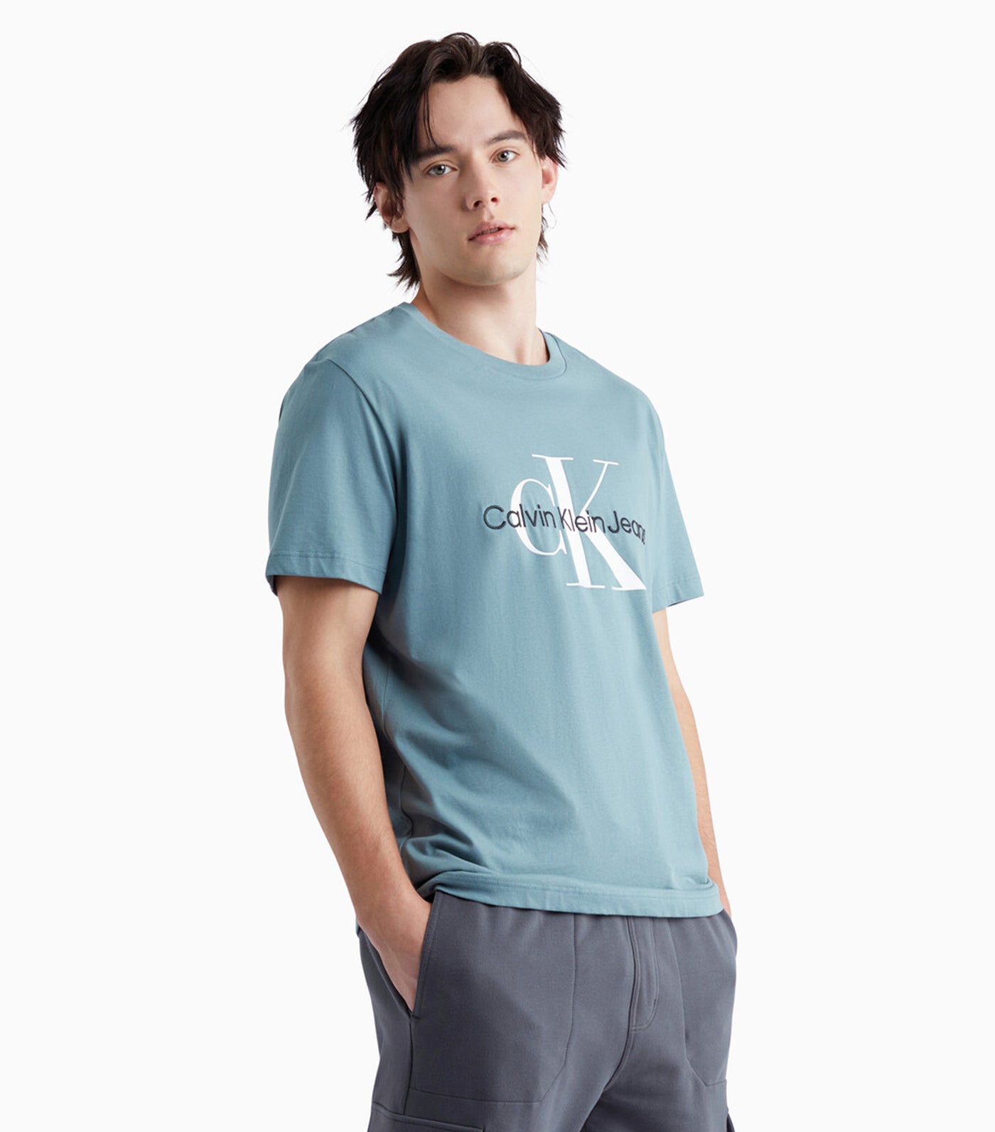 Monogram Organic Cotton Tee Goblin Blue