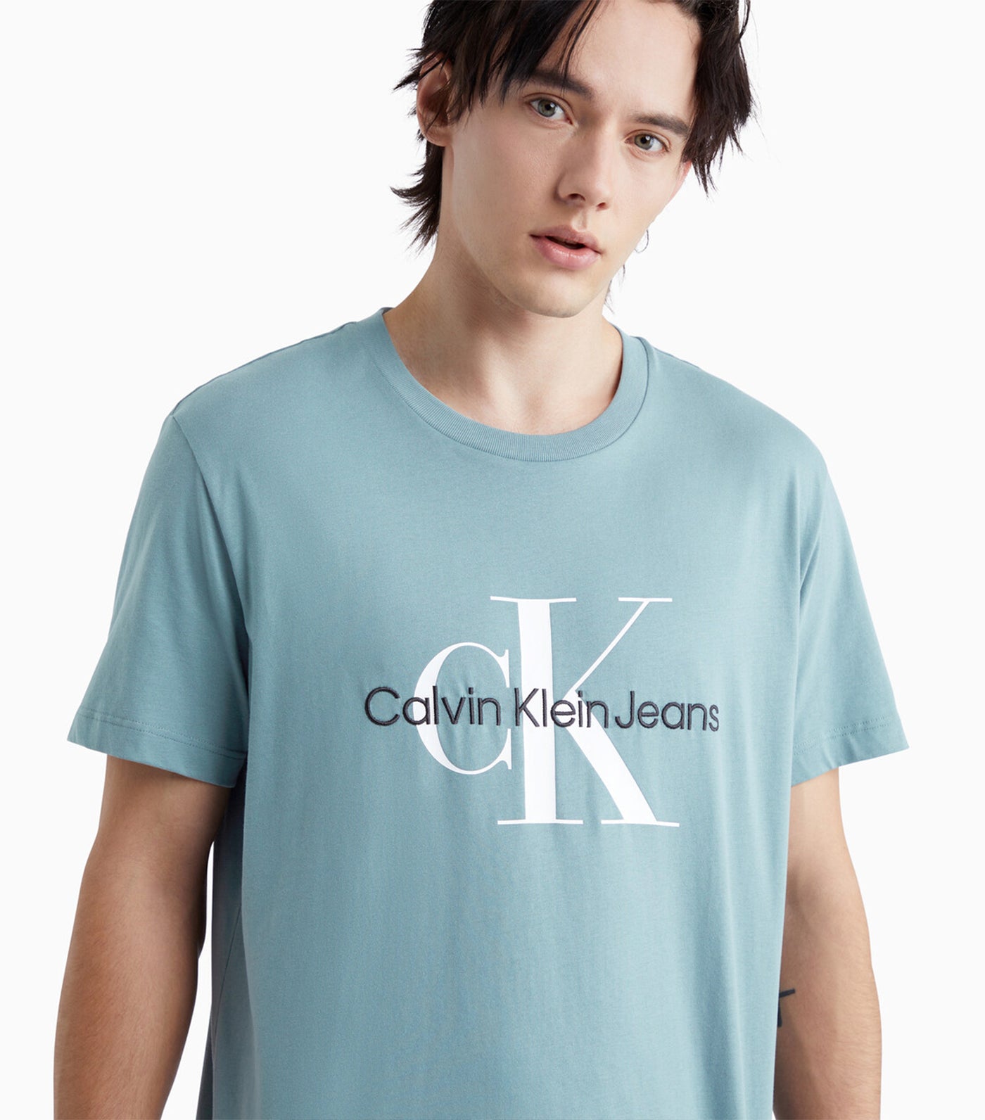 Monogram Organic Cotton Tee Goblin Blue