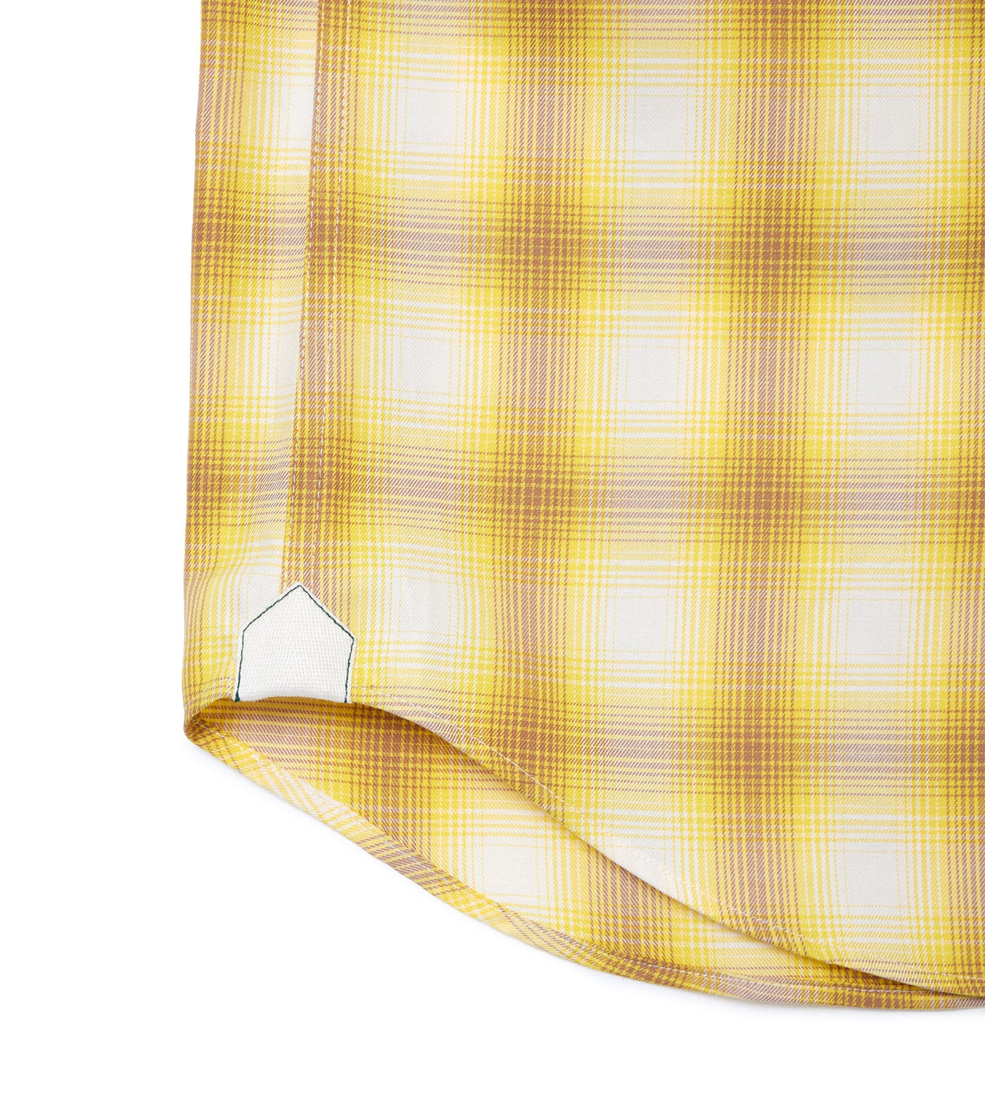 Short Sleeved Gingham Print Shirt Cookie/Multicolor