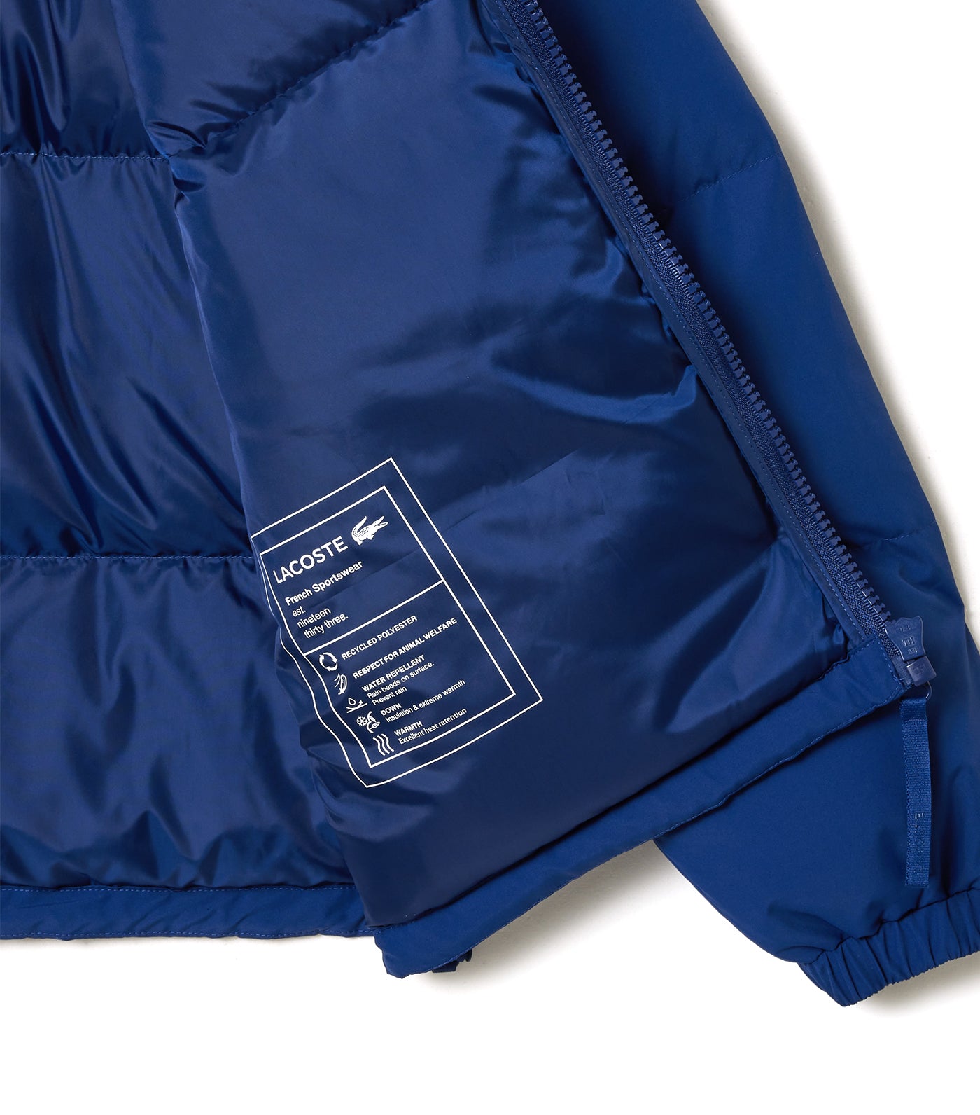 Showerproof Down Jacket with Quilted Croc Methylene