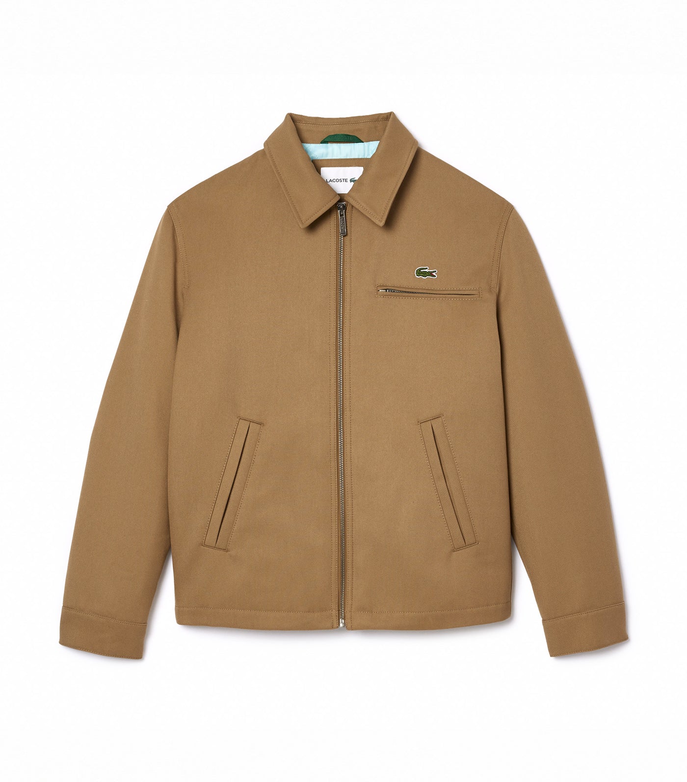 Lacoste short zip deals cotton twill jacket