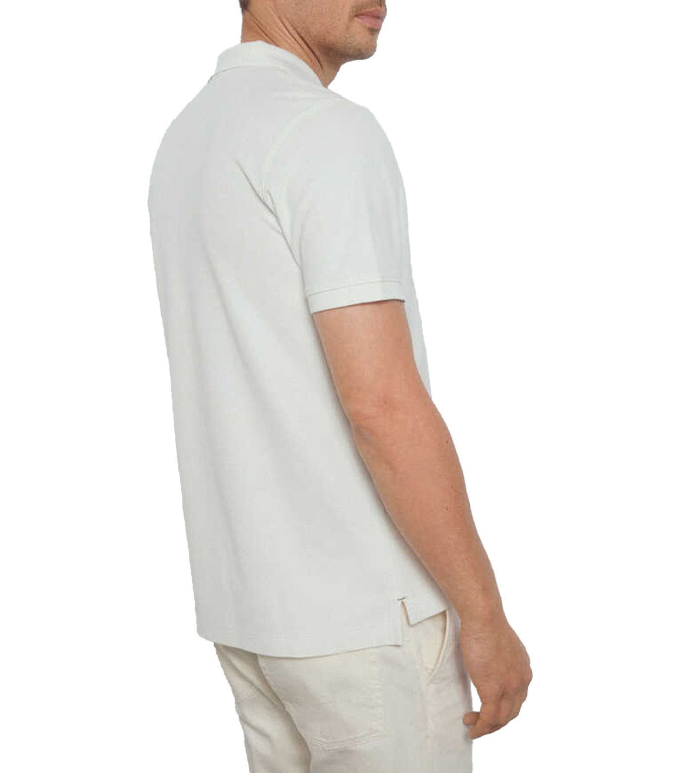 Logo Pique Polo Shirt White