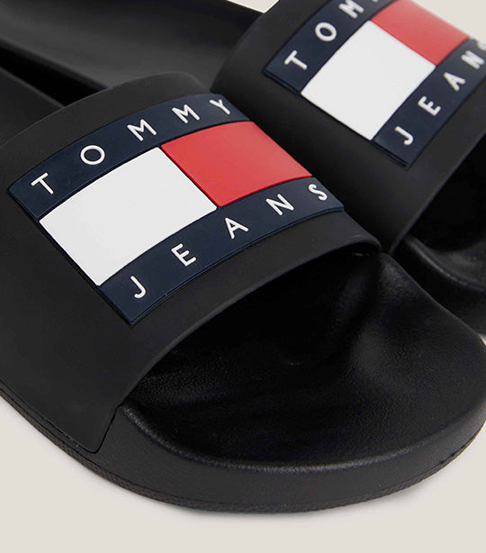Men's Tommy Jeans Essential Pool Slide Black