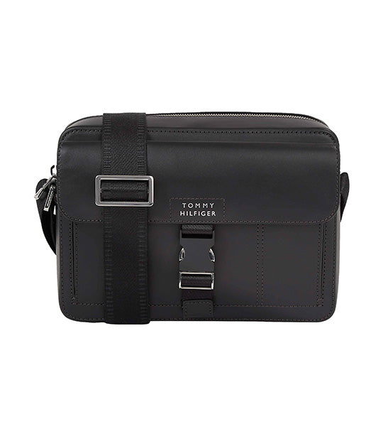 Men's Leather Camera Bag Black