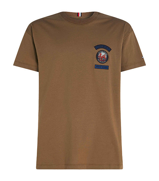Men's Mountain Multi Badge T-Shirt Desert Khaki