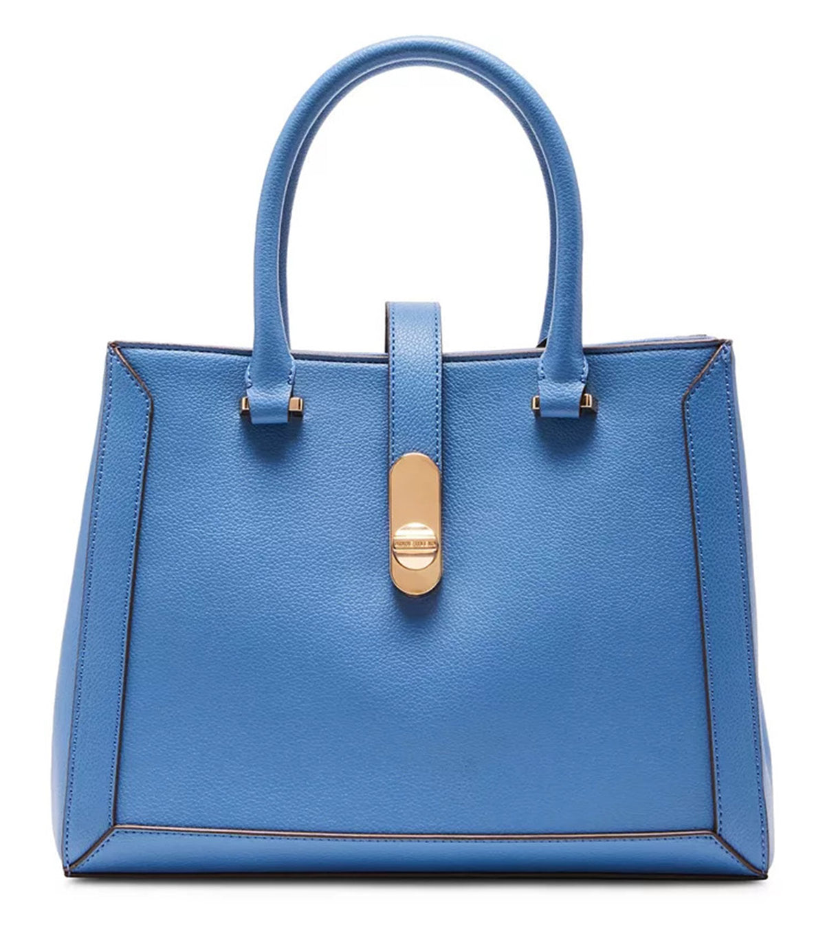 Anne Klein West New Turnlock Satchel Elemental Blue | Rustan's