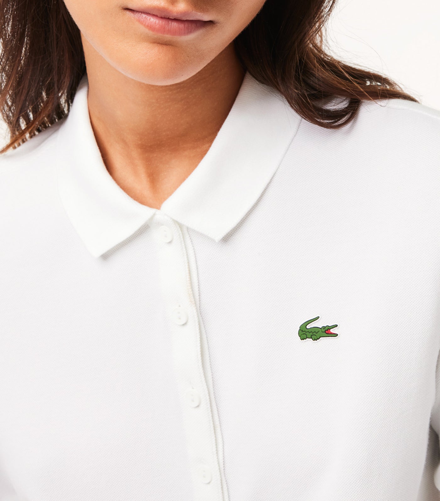 Women's SPORT Slim Fit Organic Cotton Golf Polo Shirt White/White