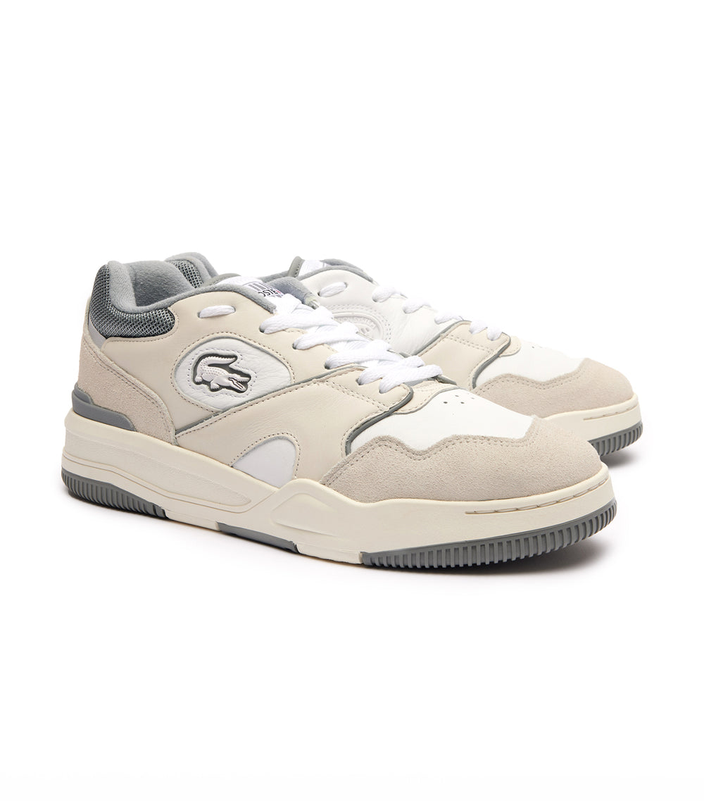 mens white lacoste trainers