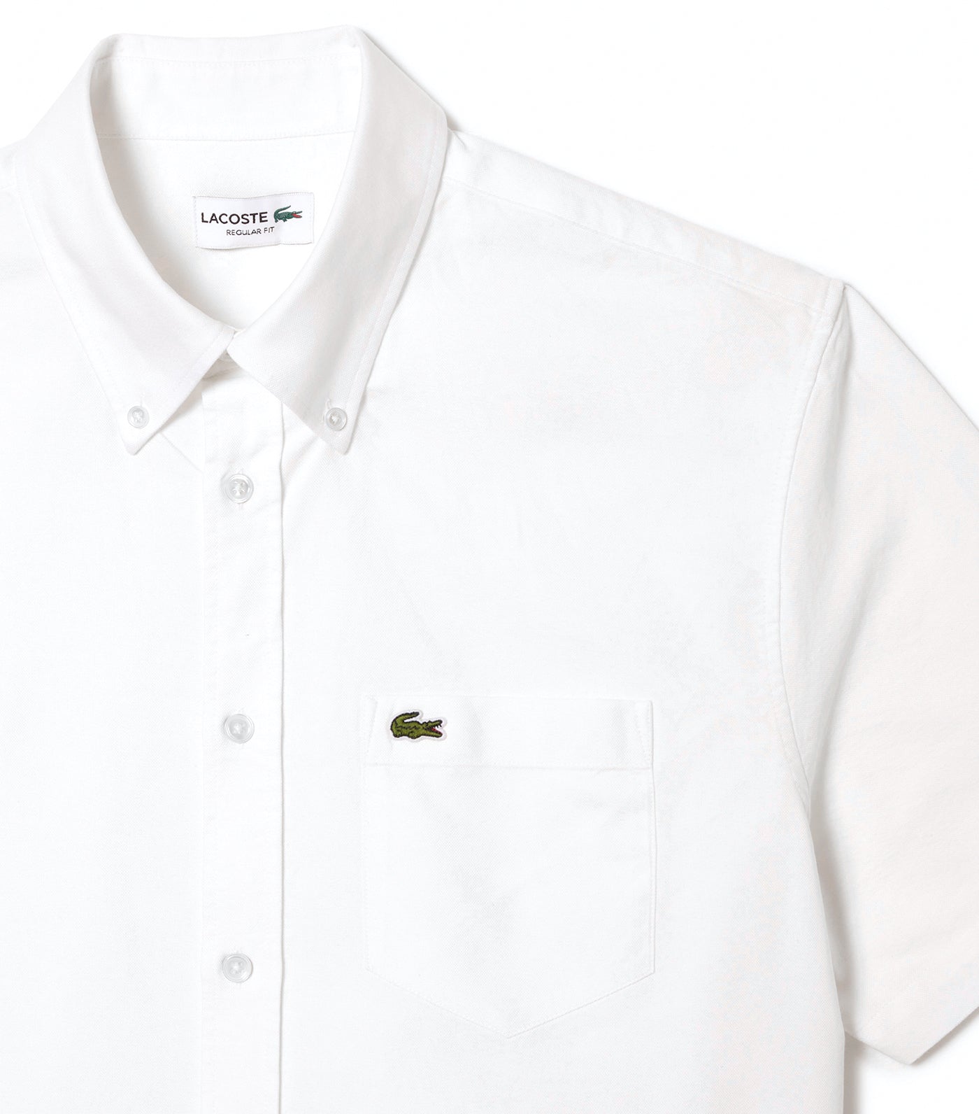 Regular Fit Short Sleeved Oxford Shirt White