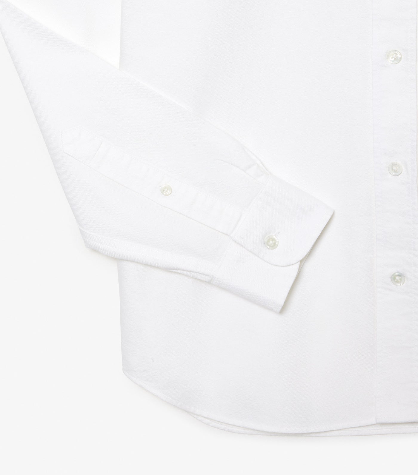 Long Sleeved Oxford Cotton Shirt White
