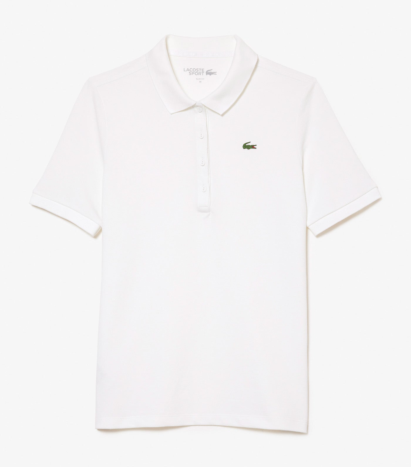 Women's SPORT Slim Fit Organic Cotton Golf Polo Shirt White/White