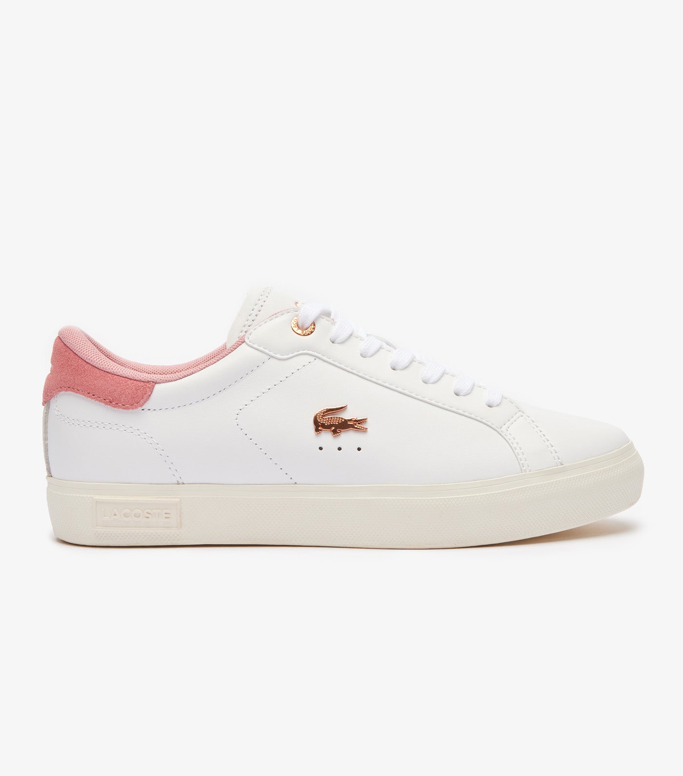 Lacoste rose best sale gold shoes