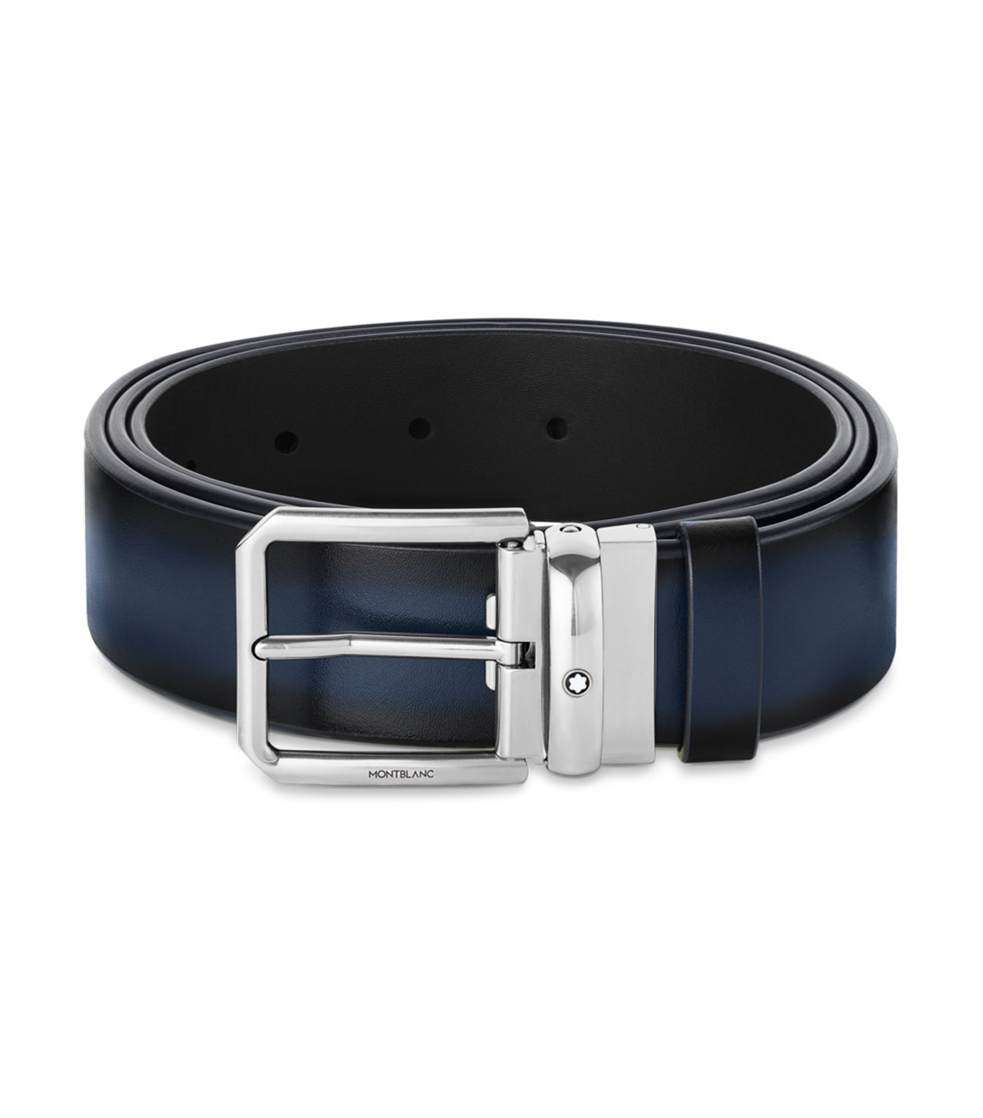 Horseshoe buckle black/brown 30 mm reversible leather belt - Luxury Belts