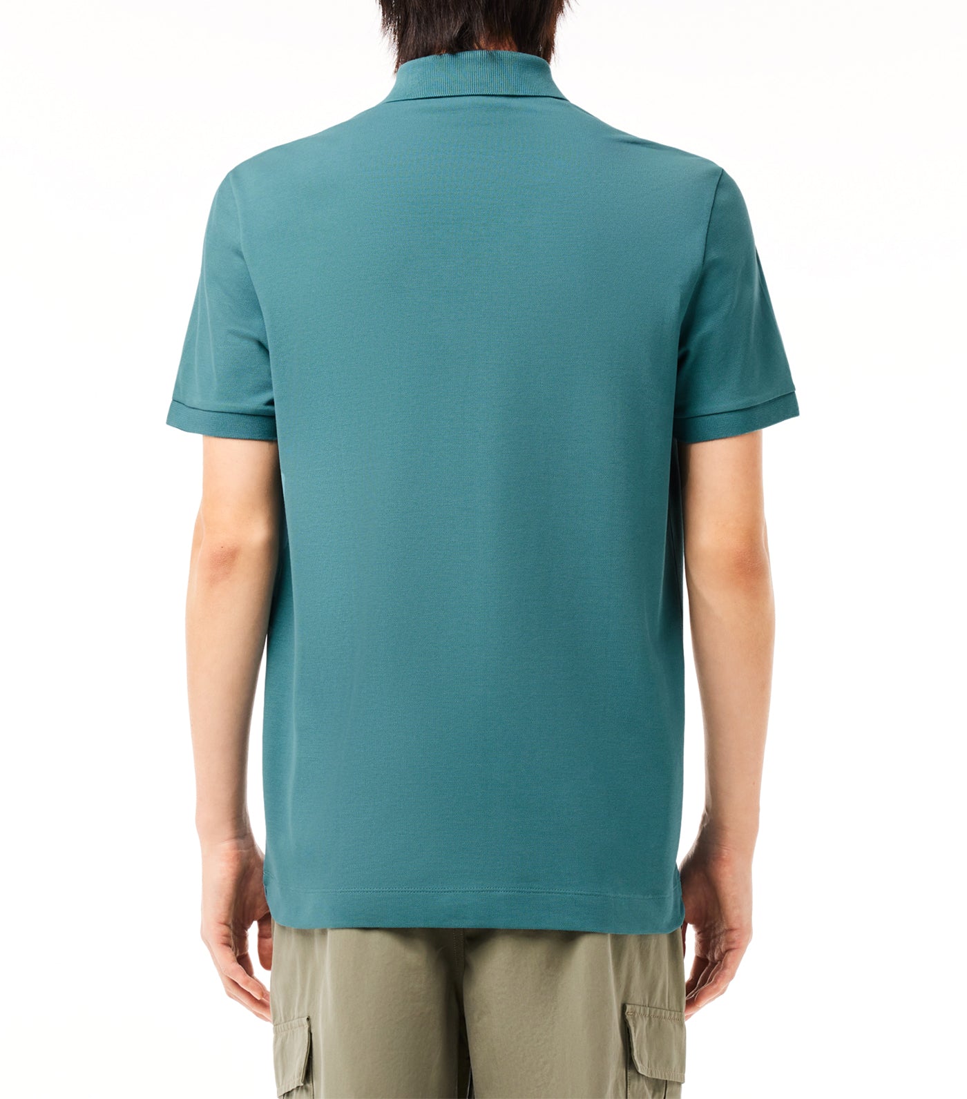Men's Lacoste Paris Polo Shirt Regular Fit Stretch Cotton Piqué Hydro