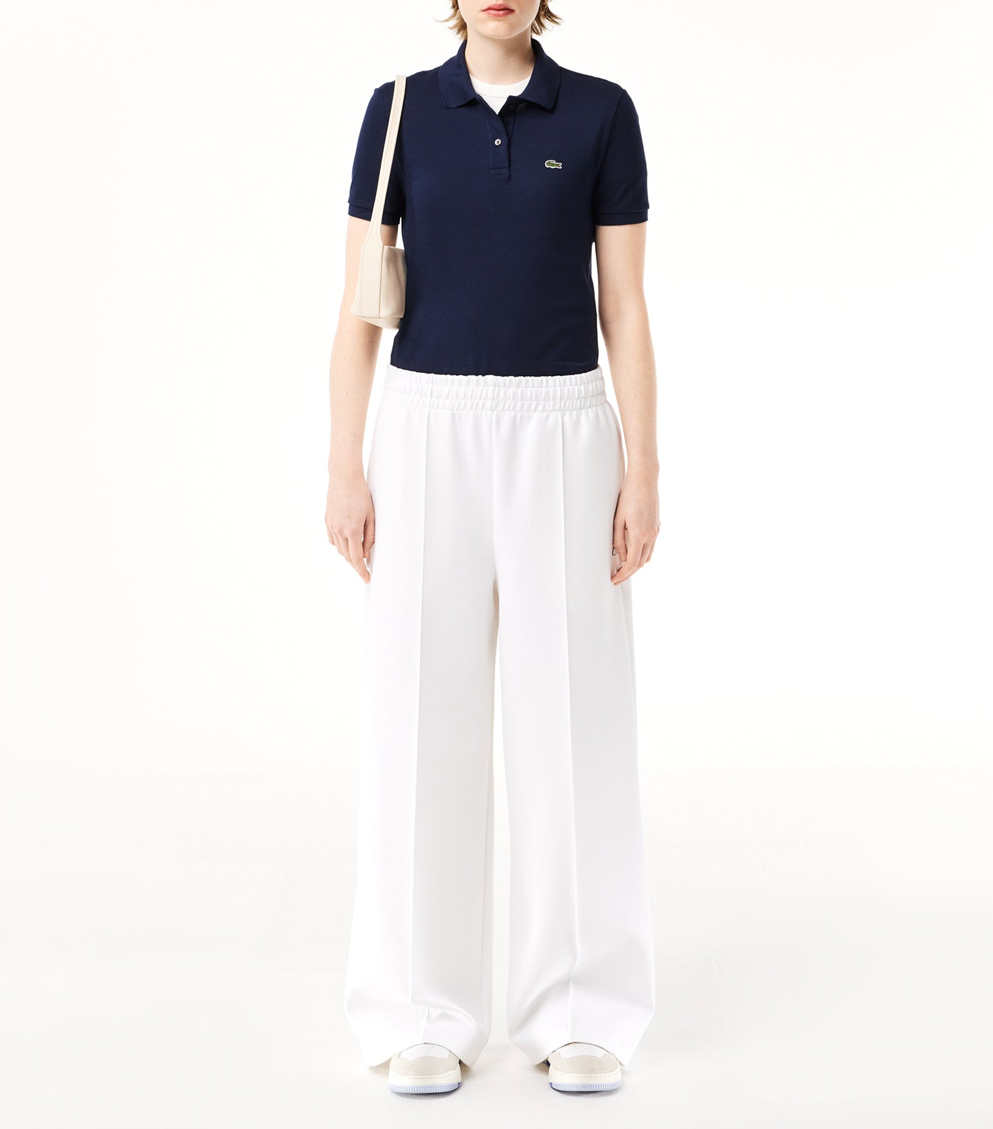 Women's Lacoste Regular Fit Soft Cotton Petit Piqué Polo Shirt Navy Blue