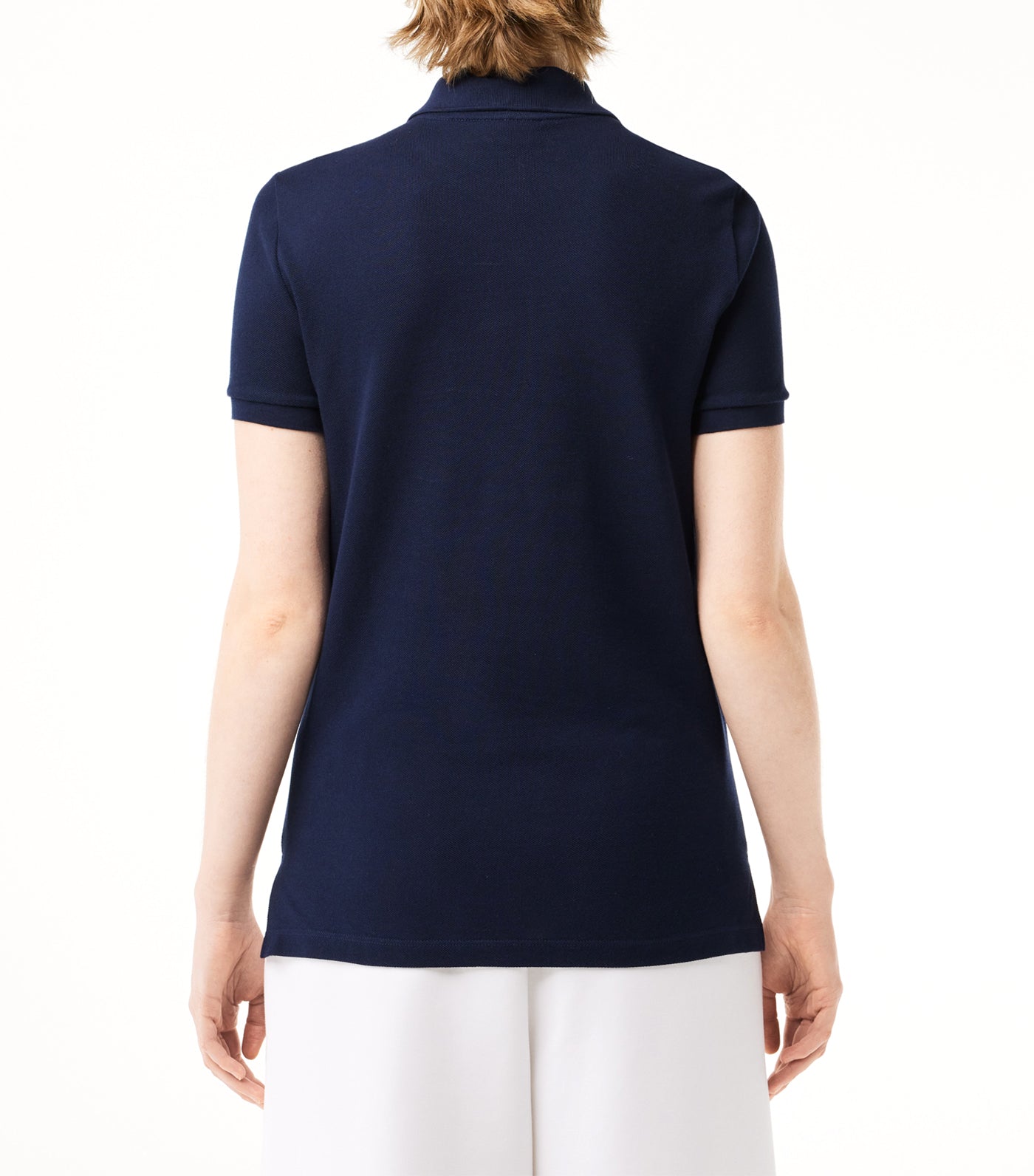 Women's Lacoste Regular Fit Soft Cotton Petit Piqué Polo Shirt Navy Blue