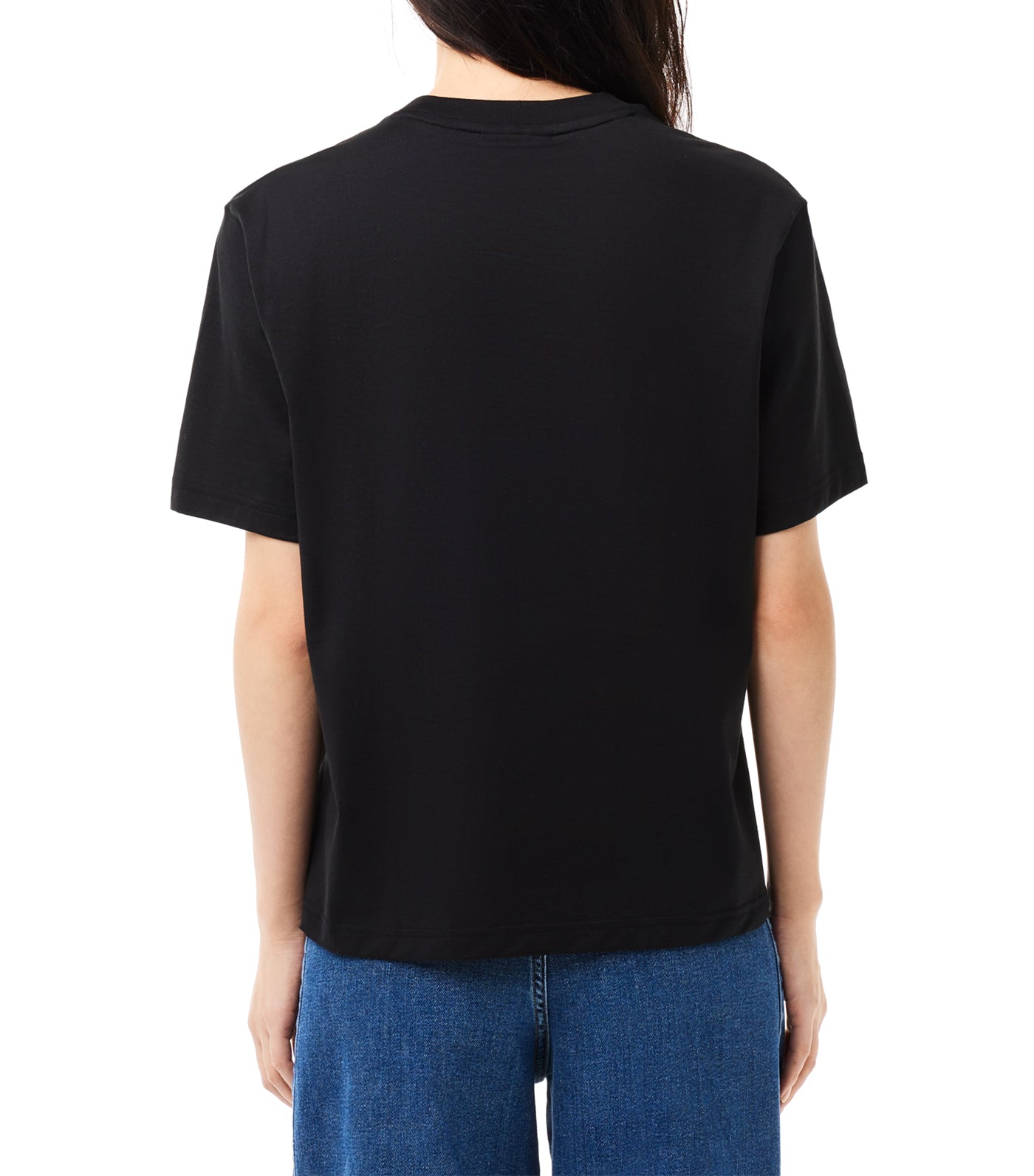 Relaxed Fit Lightweight Cotton Pima Jersey T-Shirt Black