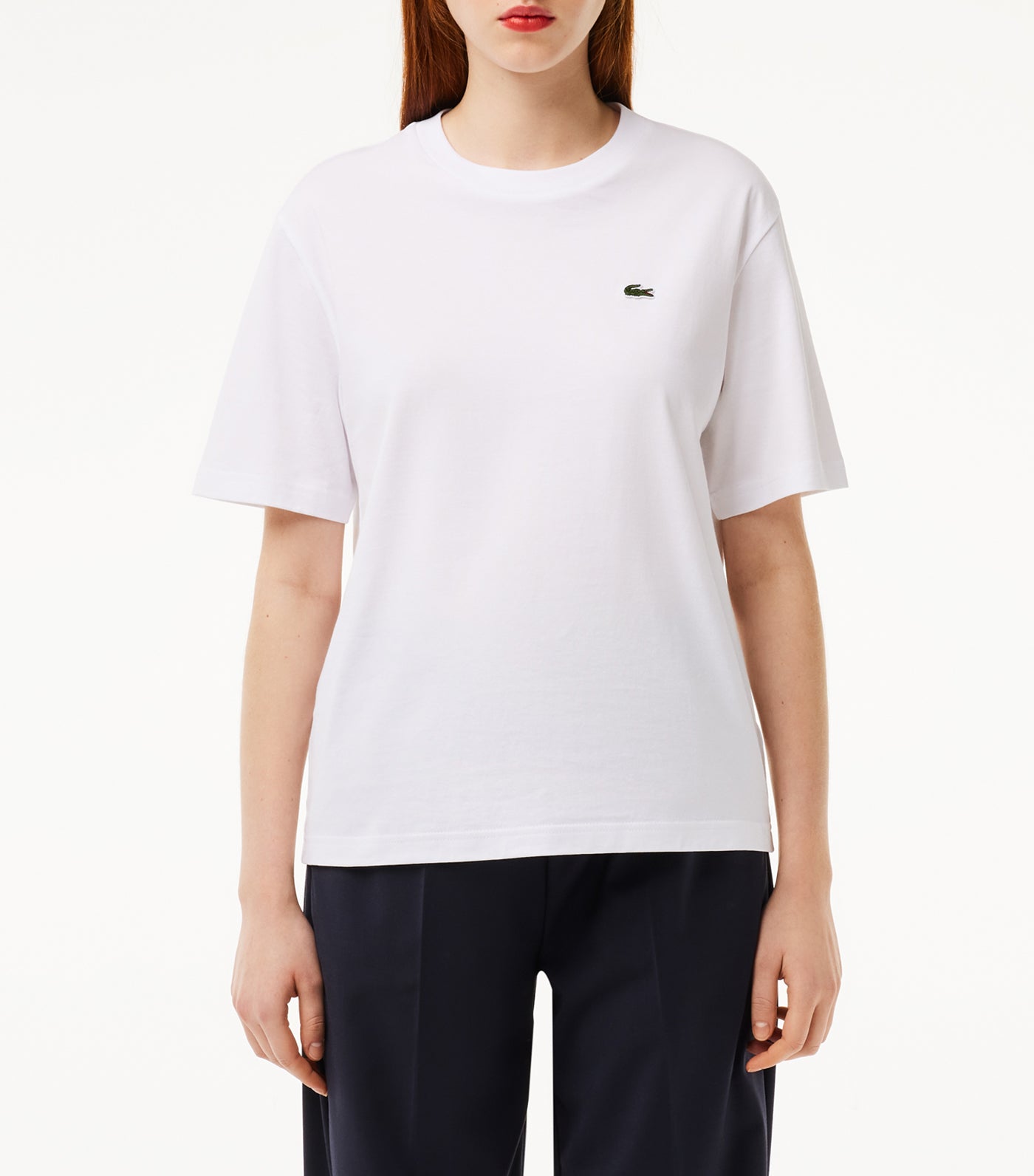 Relaxed Fit Lightweight Cotton Pima Jersey T-Shirt White