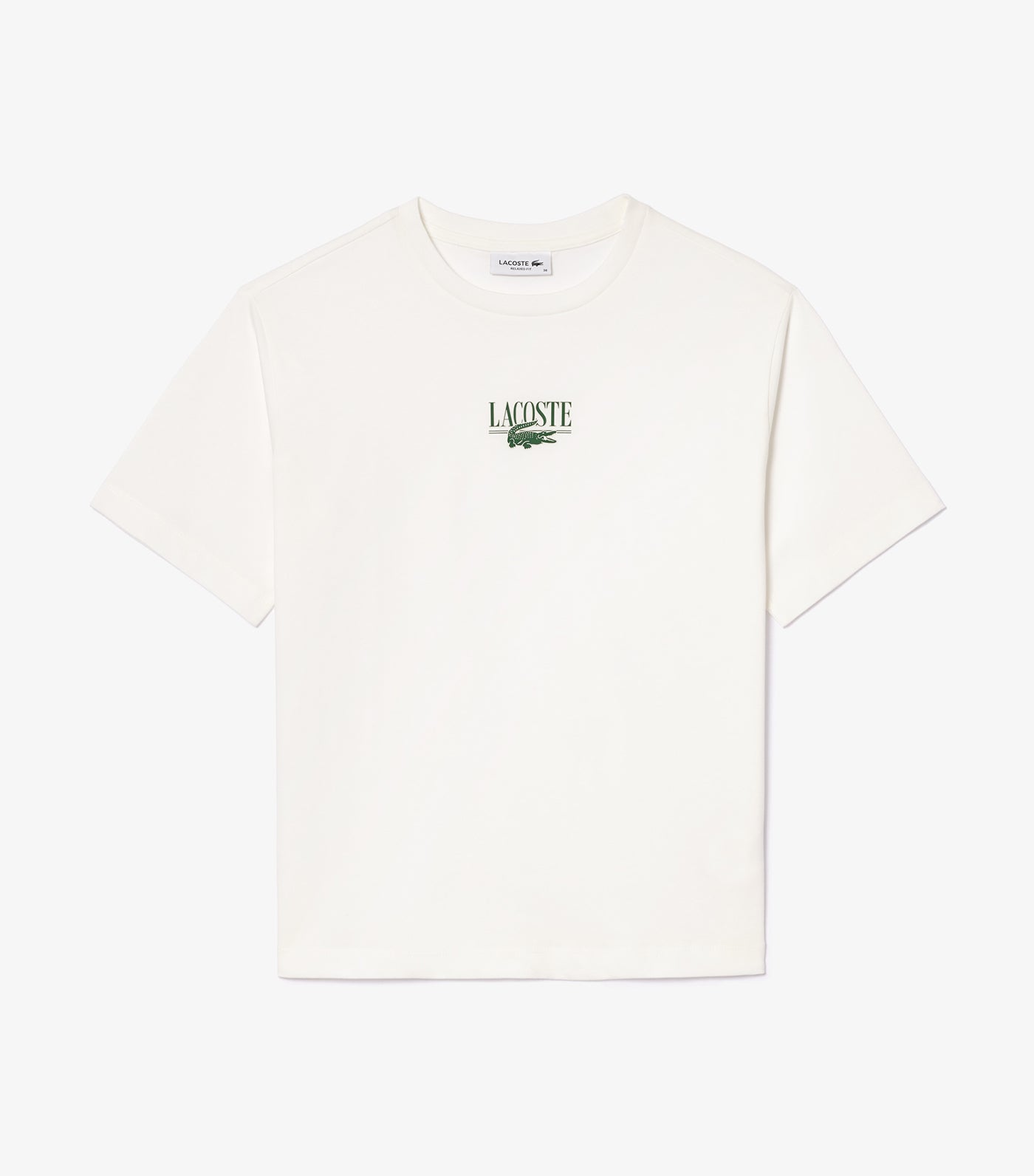 Lacoste Print Cotton Jersey T-Shirt Flour